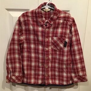 Red flannel shirt boys Sz 6
